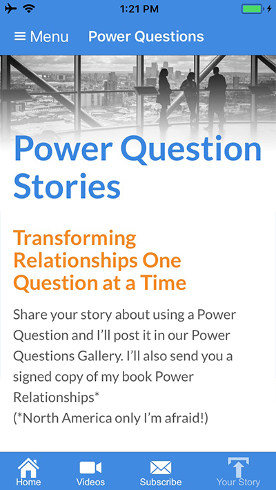 Power Questions App | Xynergy Portfolio