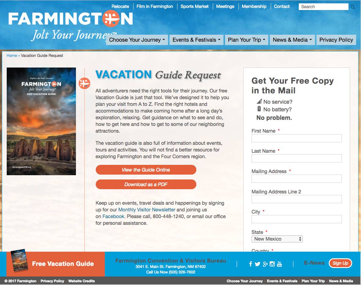 Farmington Vacation Request - after