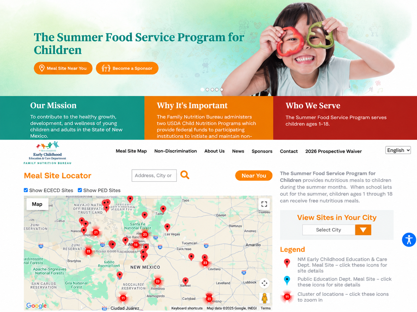 Summer Food Service Program New Mexico