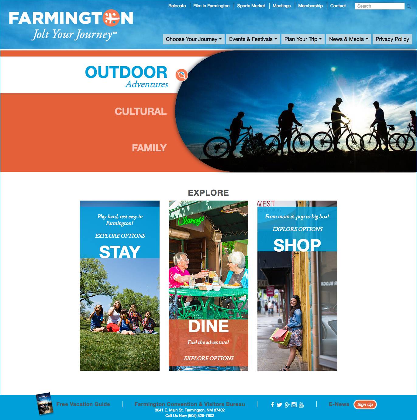 Farminton CVB Home Page