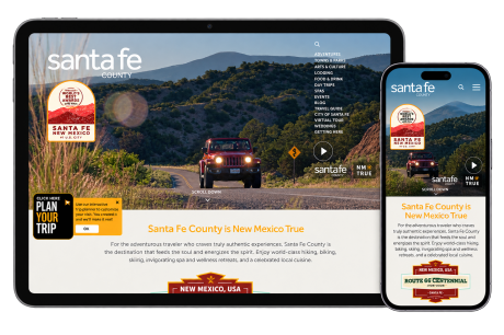 Santa Fe County New Mexico True - Mobile responsive view