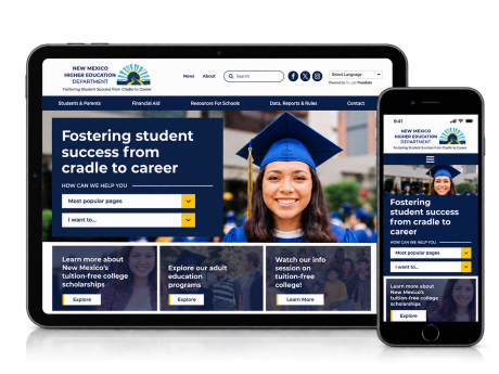 NMHED - Mobile responsive view