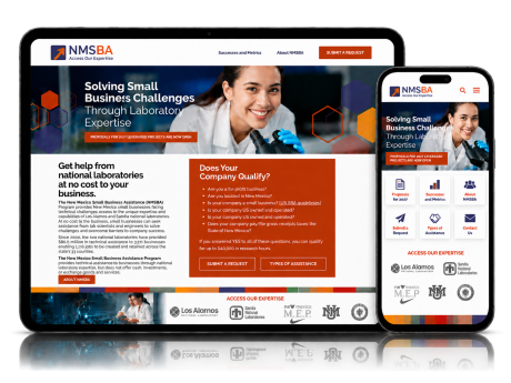 NMSBA - Mobile responsive view