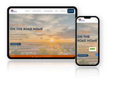 Northern Regional Housing Authority - Mobile responsive view