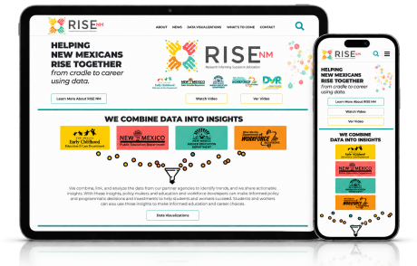 RISE NM - Mobile responsive view