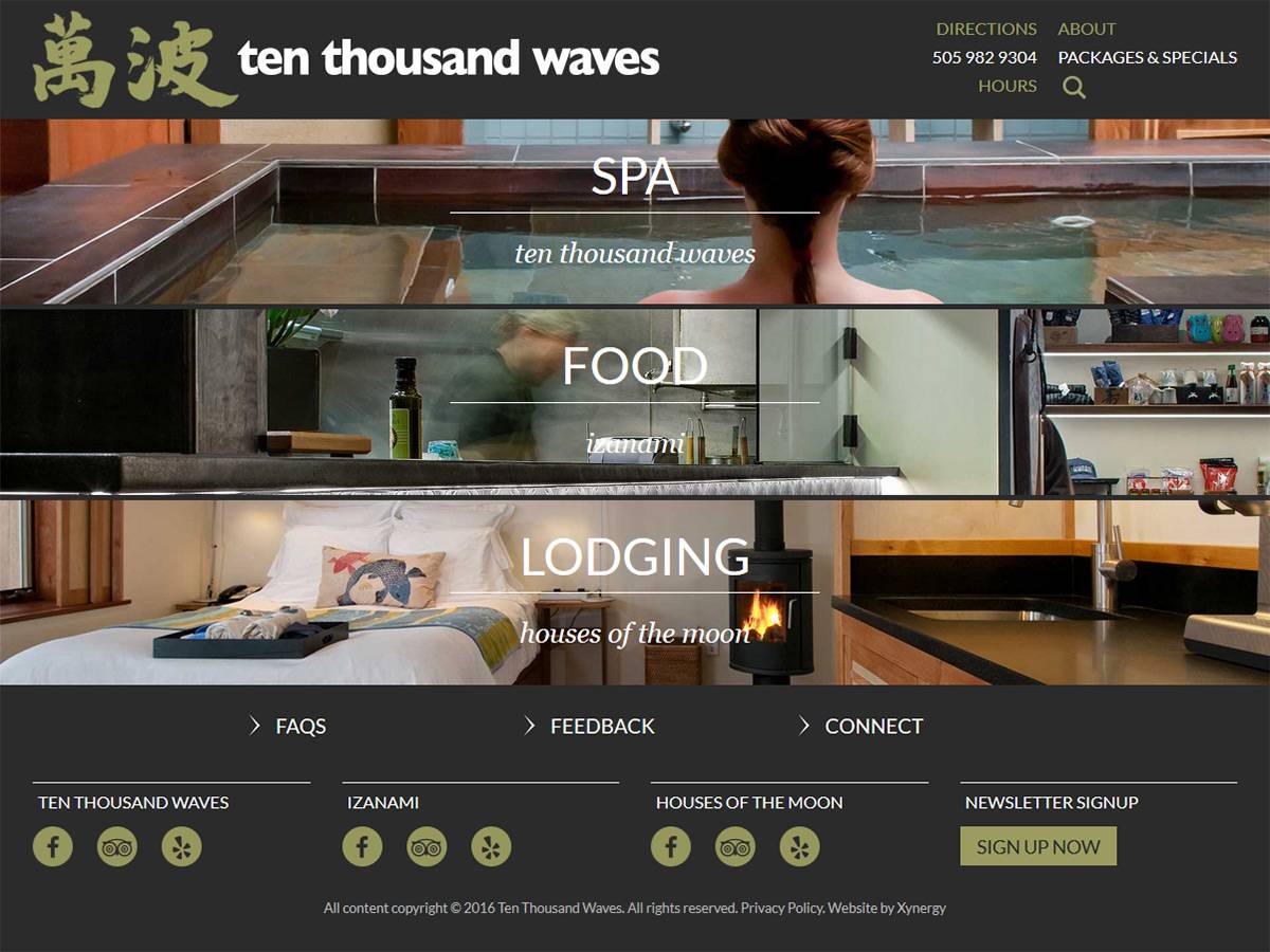 Ten Thousand Waves Home Page